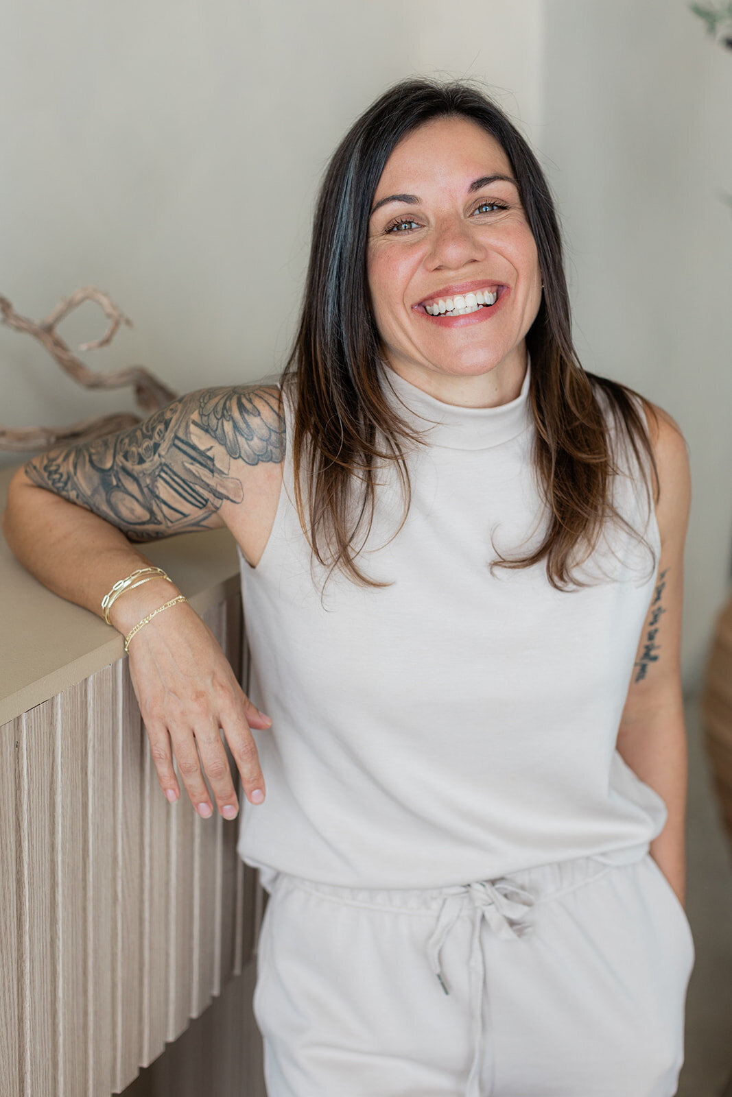 A comfortable space for online therapy sessions